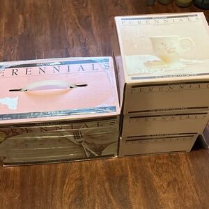 Vintage Pfaltzgraff Tea Rose Dinnerware & Tea Rose Mugs Set